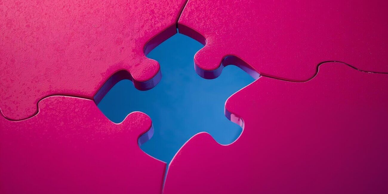 skill gap missing piece of a puzzle. in colors of futuregeneration.gr