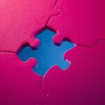 skill gap missing piece of a puzzle. in colors of futuregeneration.gr
